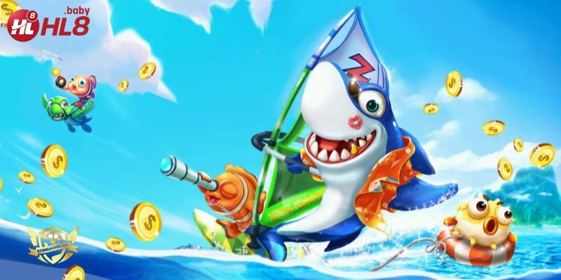 Người chơi sử dụng vũ khí đặc biệt để hạ gục cá lớn và nhận điểm thưởng cao.